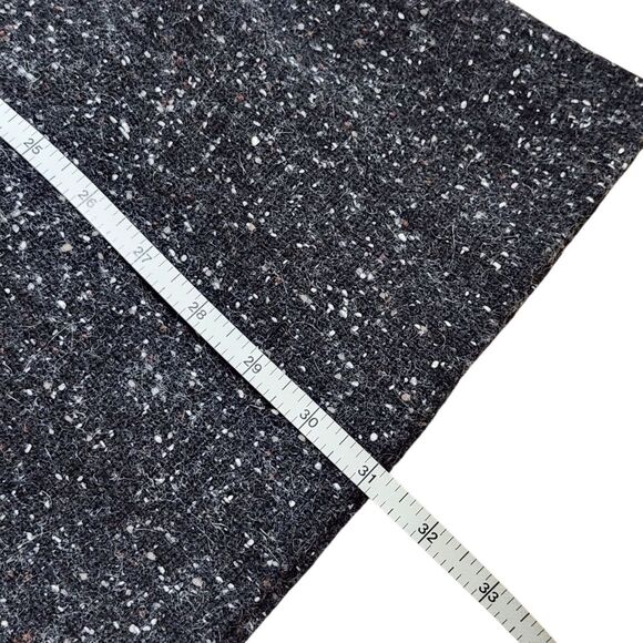 Eileen Fisher Funnel Neck Cardigan Sweater Charcoal Speckled Wool Blend Medium - Picture 13 of 13